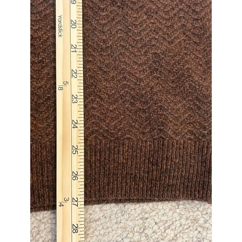 JoS. A. Bank Reserve Men’s Wool Blend Shawl Collar Sweater Brown Large